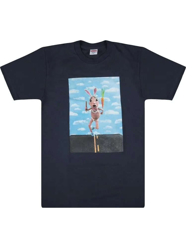 Футболка Supreme Mike Hill Runner T-Shirt 'Navy' — изображение 1 из 3, синий