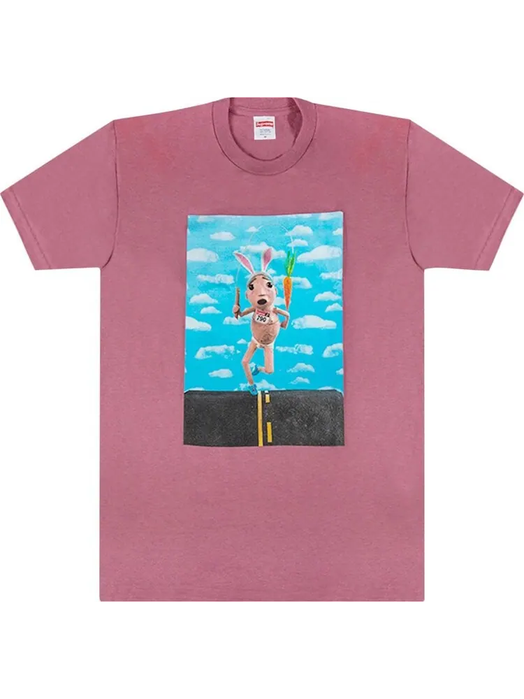 Футболка Supreme Mike Hill Runner T-Shirt 'Rose' — изображение 1 из 3, розовый
