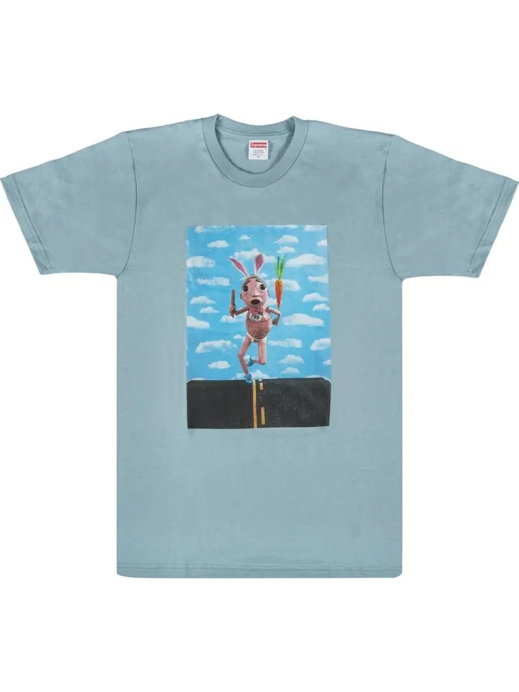 Футболка Supreme Mike Hill Runner T-Shirt 'Slate' — изображение 1 из 3, синий