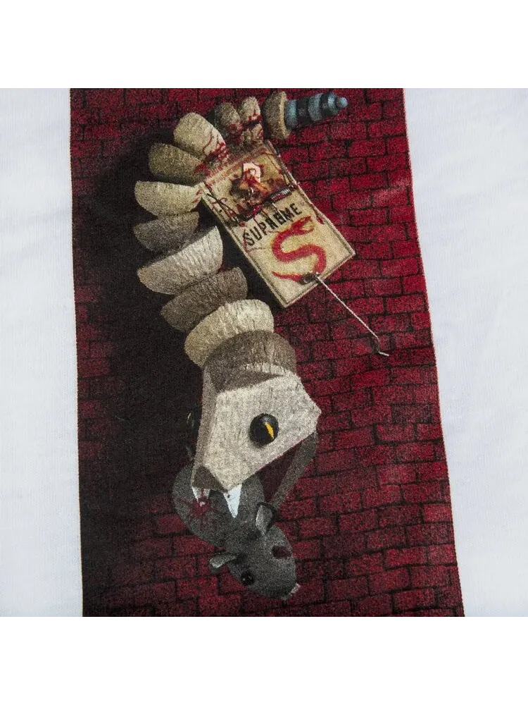 Футболка Supreme Mike Hill Snaketrap Long-Sleeve T-Shirt 'White' — изображение 3 из 3, белый