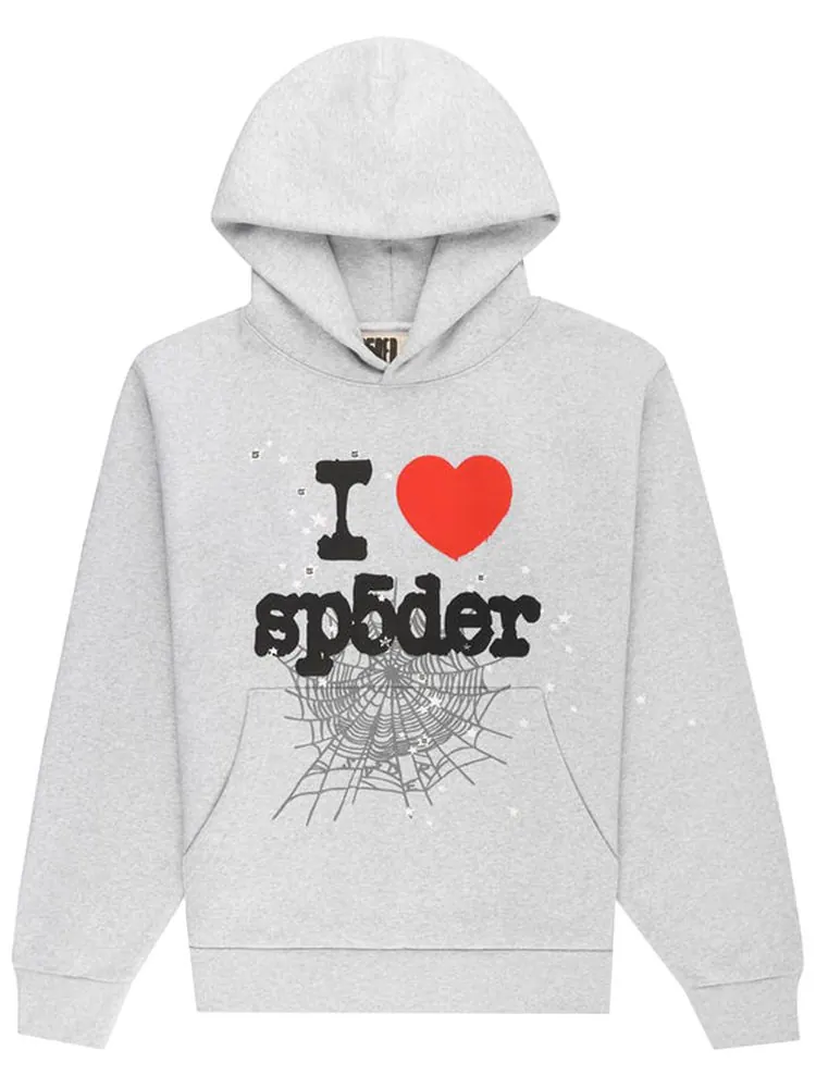 Худи Sp5der Souvenir Hoodie 'Heather Grey' — изображение 1 из 2, серый