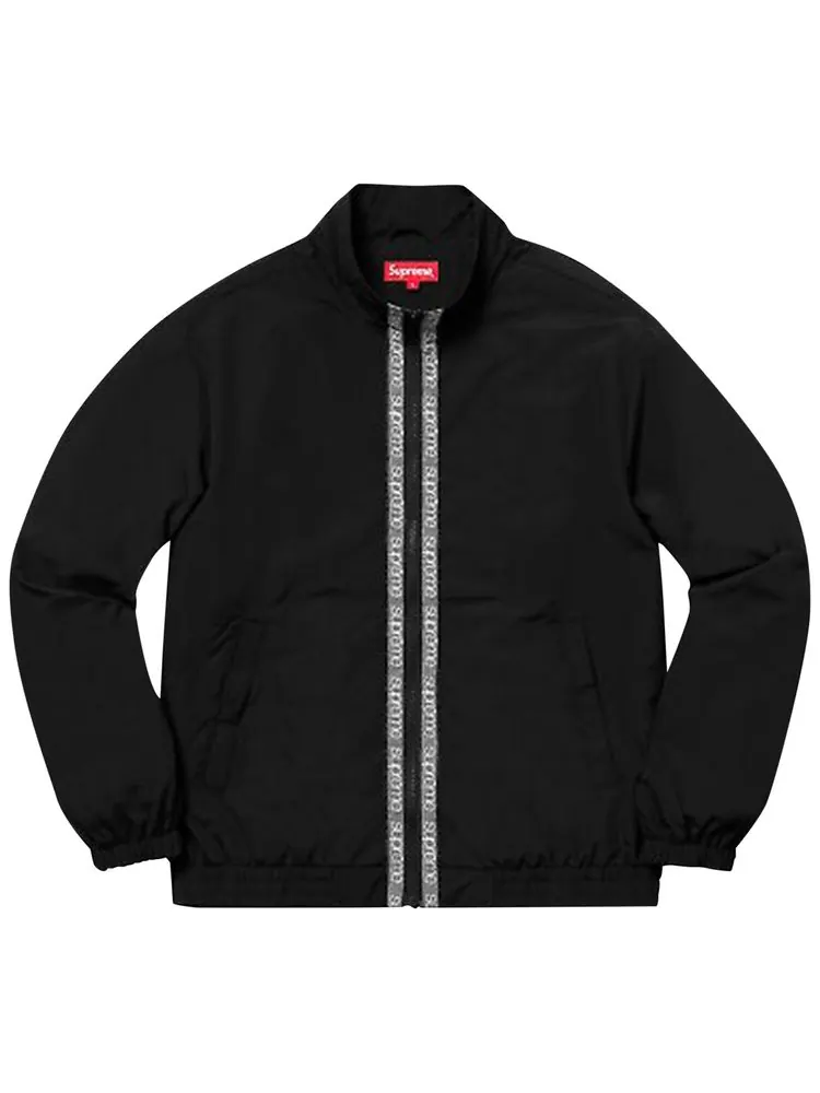 Куртка Supreme Classic Logo Taping Track Jacket 'Black' — изображение 1 из 1, черный
