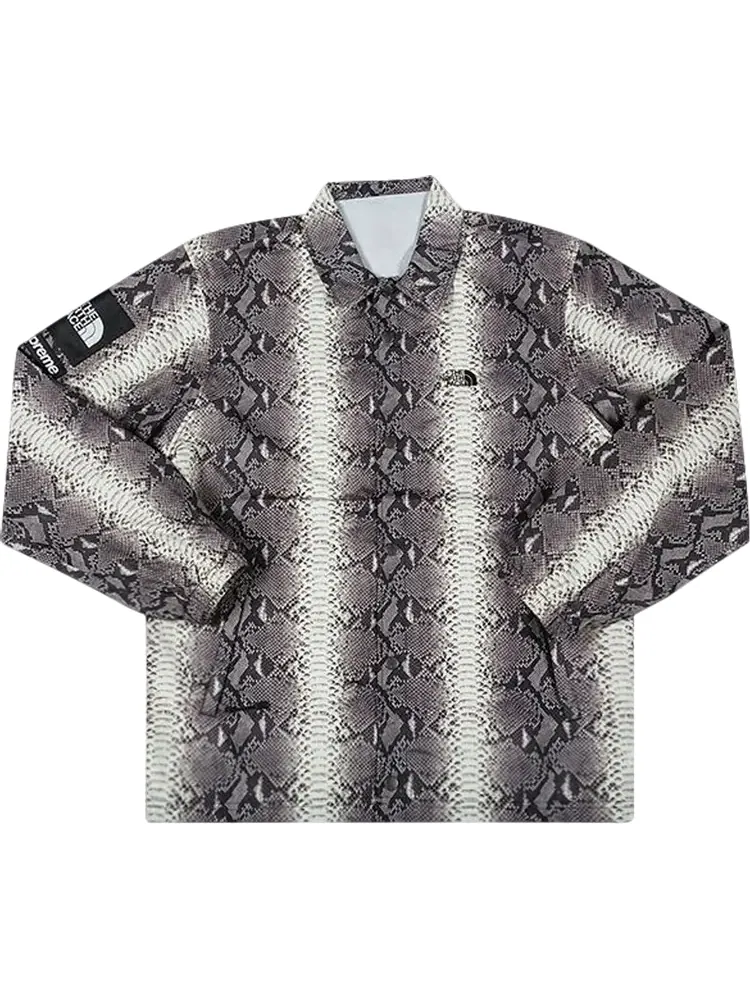 Куртка Supreme x The North Face Snakeskin Taped Seam Coaches Jacket 'Black' — изображение 1 из 1, черный