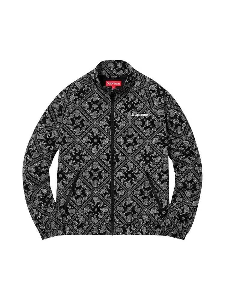 Спортивная куртка Anti Social Social Club Bandana Track Jacket 'Black' — изображение 1 из 2, черный