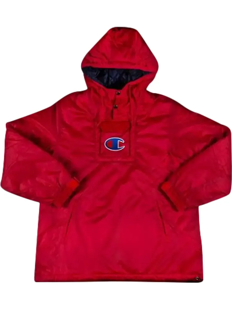 Пуловер Supreme x Champion Pullover Parka 'Red' — изображение 1 из 1, красный