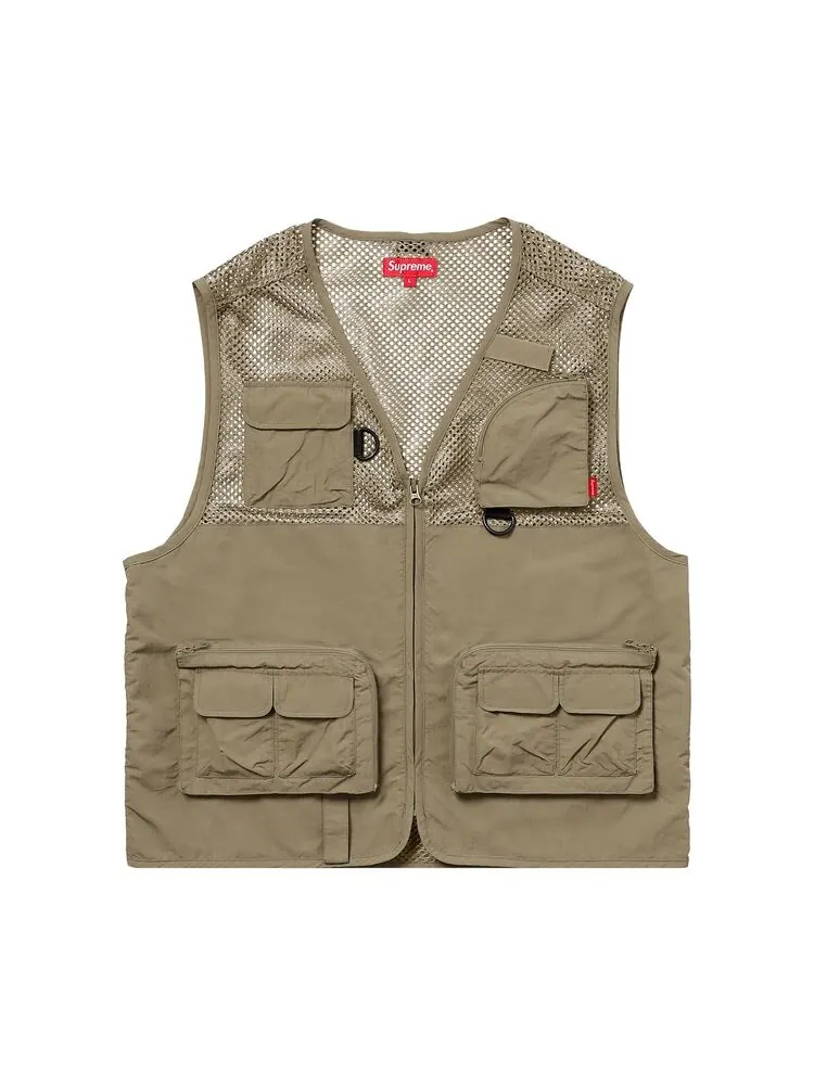 Жилет Supreme Mesh Cargo Vest Light Olive — изображение 1 из 1, светлый оливковый