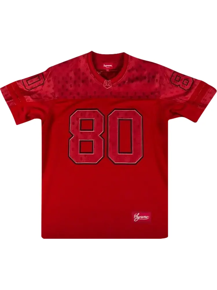 Футболка Supreme Monogram Football Jersey 'Red' — изображение 1 из 1, красный