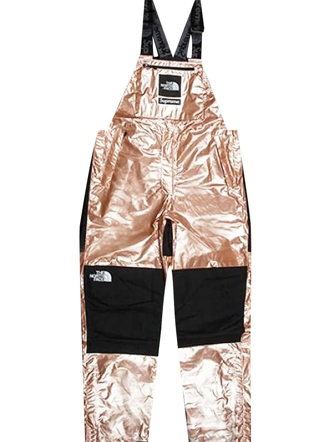 Брюки Supreme x The North Face Metallic Mountain Bib Pants 'Rose Gold' — изображение 1 из 1, золото