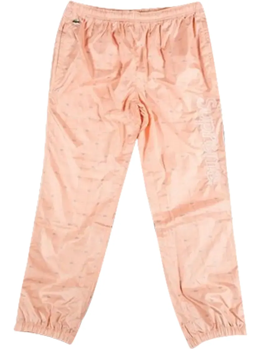 Брюки Supreme x Lacoste Relfecitve Grid Pants 'Peach' — изображение 1 из 1, оранжевый