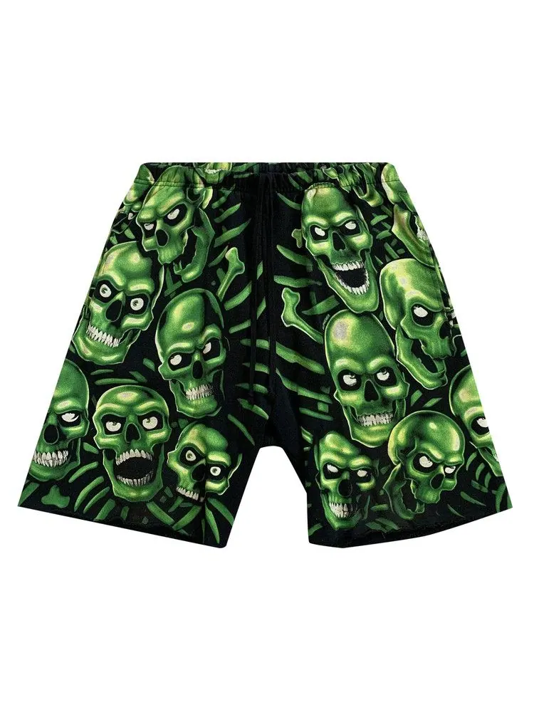 Шорты Supreme x Liquid Blue Skull Pile Shorts — изображение 1 из 2, зеленый