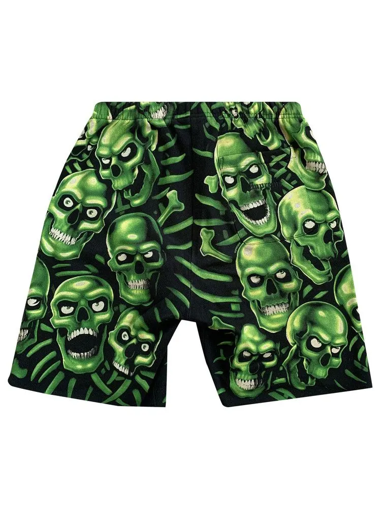Шорты Supreme x Liquid Blue Skull Pile Shorts — изображение 2 из 2, зеленый
