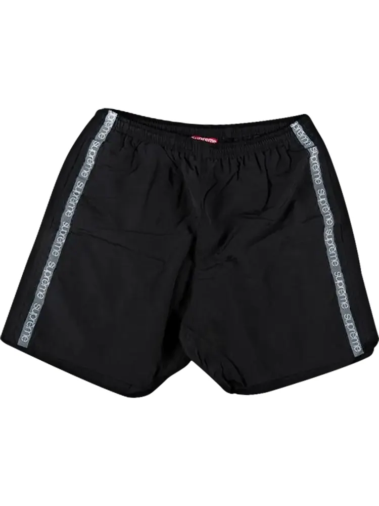 Шорты Supreme Tonal Taping Water Short 'Black' — изображение 1 из 1, черный