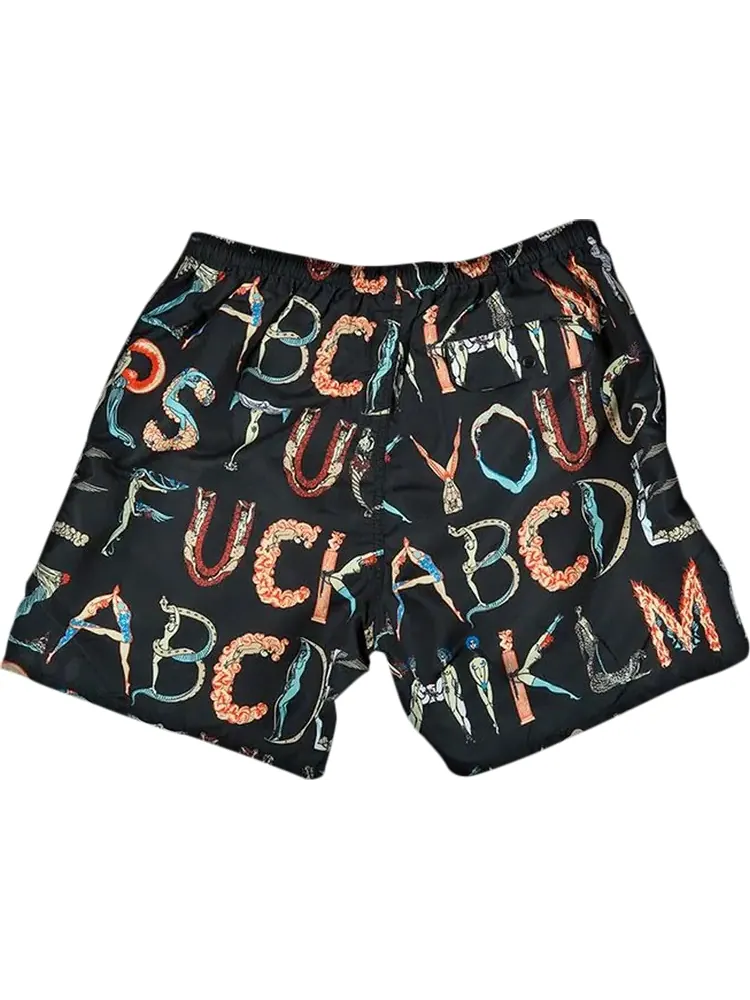 Шорты Supreme Alphabet Water Short 'Black' — изображение 1 из 1, черный