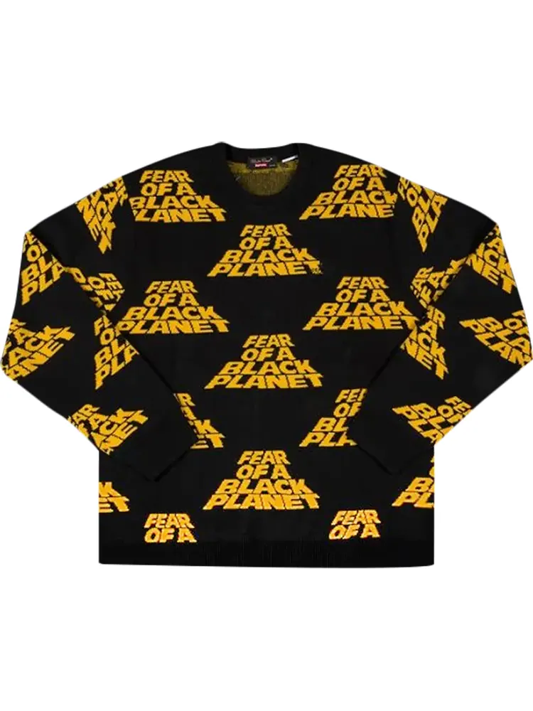 Свитер Supreme x Undercover x Public Enemy Sweater 'Black' — изображение 1 из 1, черный