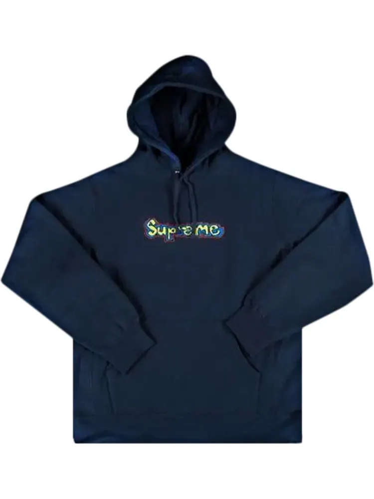 Толстовка Supreme Gonz Logo Hooded Sweatshirt 'Navy' — изображение 1 из 1, синий