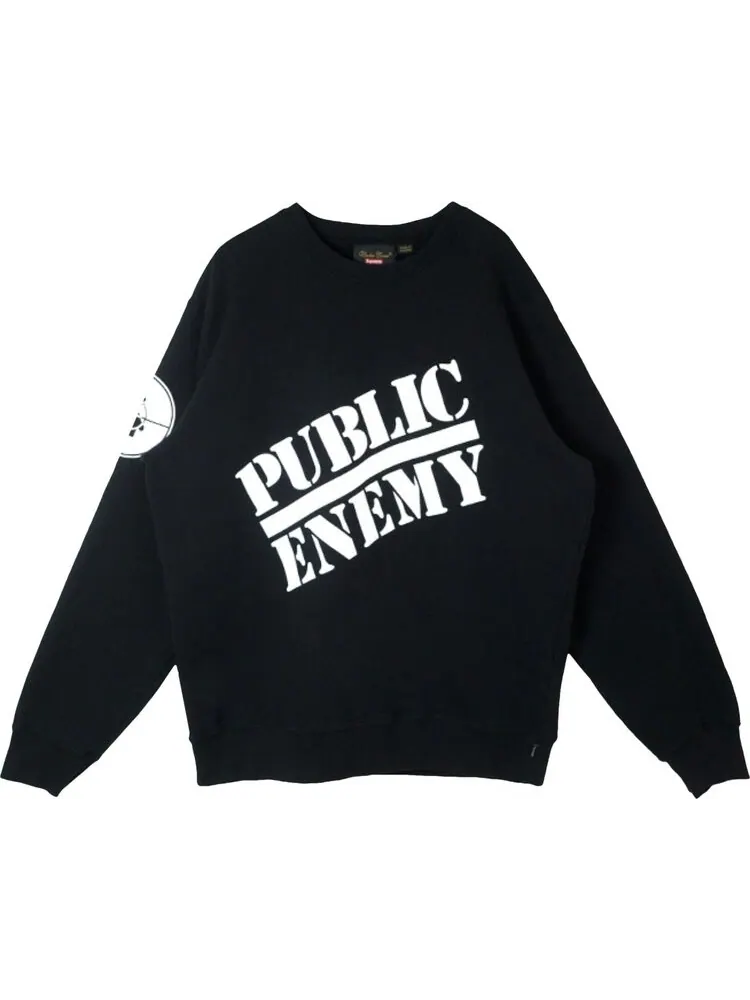 Толстовка Supreme x Undercover x Public Enemy Crewneck Sweatshirt 'Black' — изображение 1 из 1, черный