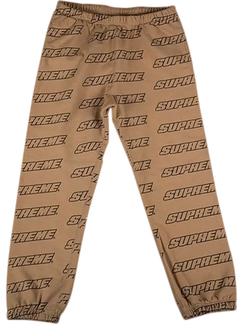 Спортивные брюки Supreme Repeat Sweatpant 'Brown' — изображение 1 из 1, коричневый