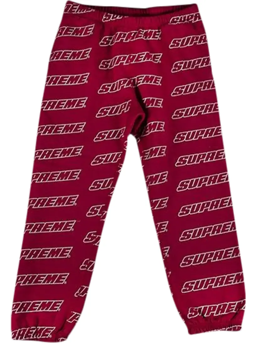 Спортивные брюки Supreme Repeat Sweatpant 'Cardinal' — изображение 1 из 1, красный