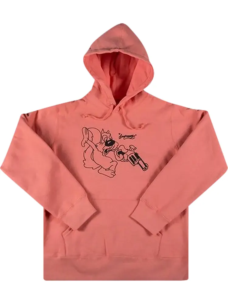 Толстовка Supreme Lee Hooded Sweatshirt 'Coral' — изображение 1 из 1, оранжевый