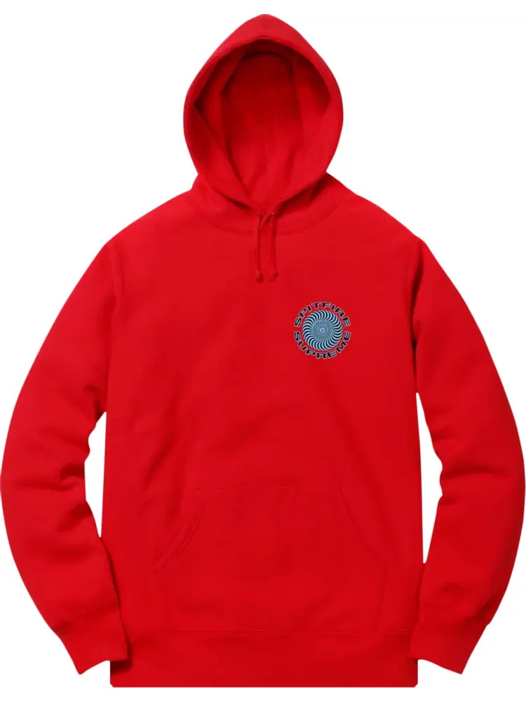Толстовка Supreme Spitfire Hooded Sweatshirt 'Red' — изображение 1 из 1, красный