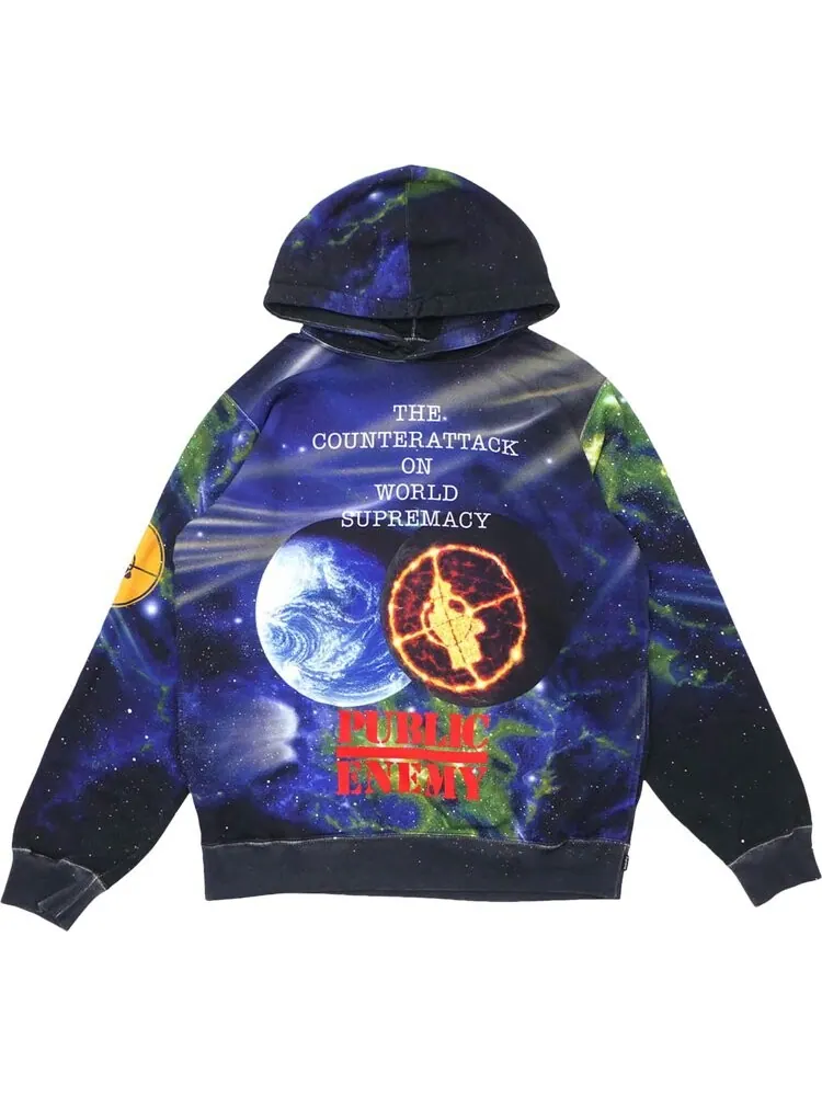 Толстовка Supreme x Undercover x Public Enemy Hooded Sweatshirt 'Multicolor' — изображение 1 из 1, мульти