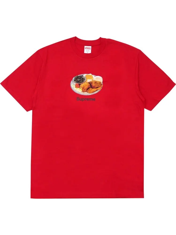 Футболка Supreme Chicken Dinner Tee 'Red' — изображение 1 из 1, красный