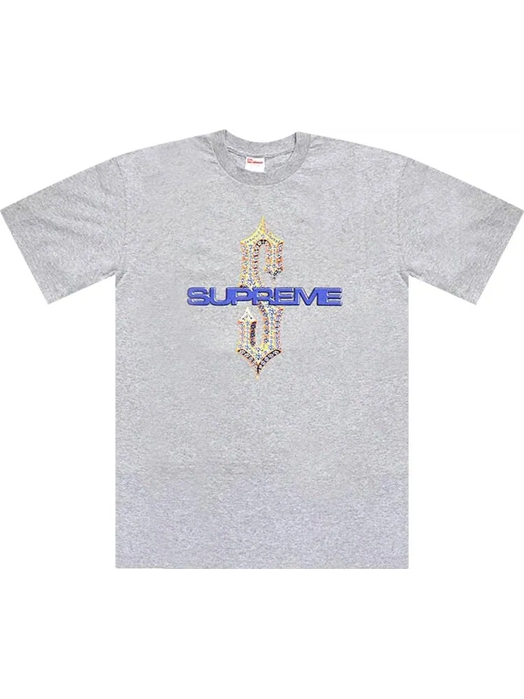 Футболка Supreme Diamonds Tee 'Heather Grey' — изображение 1 из 1, серый