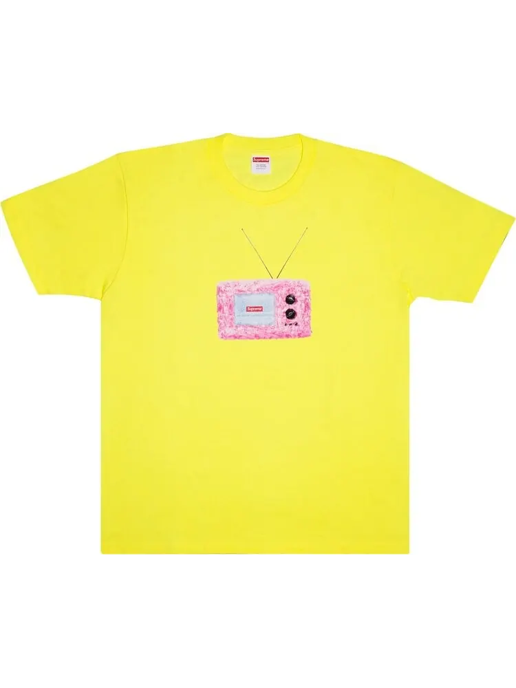 Футболка Supreme TV Tee 'Bright Yellow' — изображение 1 из 1, желтый
