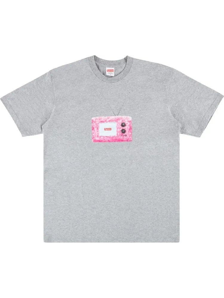 Футболка Supreme TV Tee 'Heather Grey' — изображение 1 из 1, серый