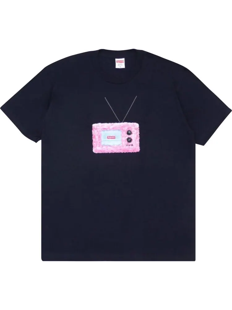 Футболка Supreme TV Tee 'Navy' — изображение 1 из 1, синий