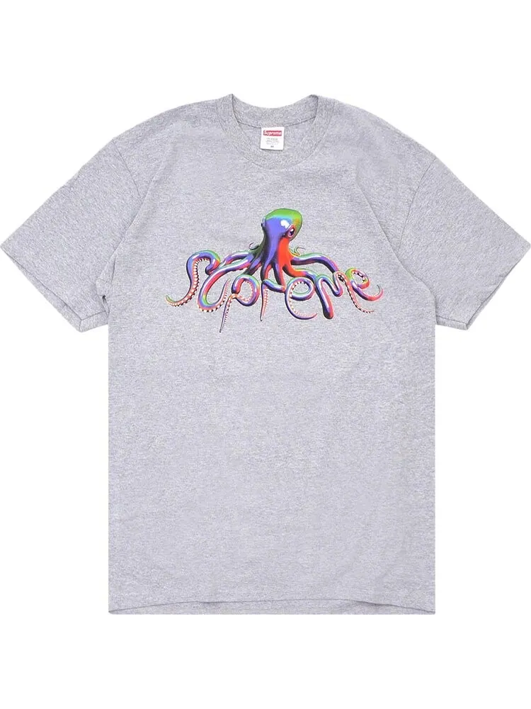 Футболка Supreme Tentacles Tee 'Heather Grey' — изображение 1 из 1, серый
