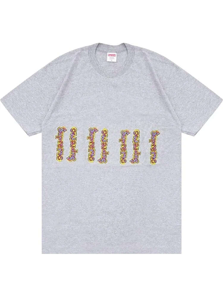 Футболка Supreme Gonz Logo Tee 'Heather Grey' — изображение 1 из 1, серый