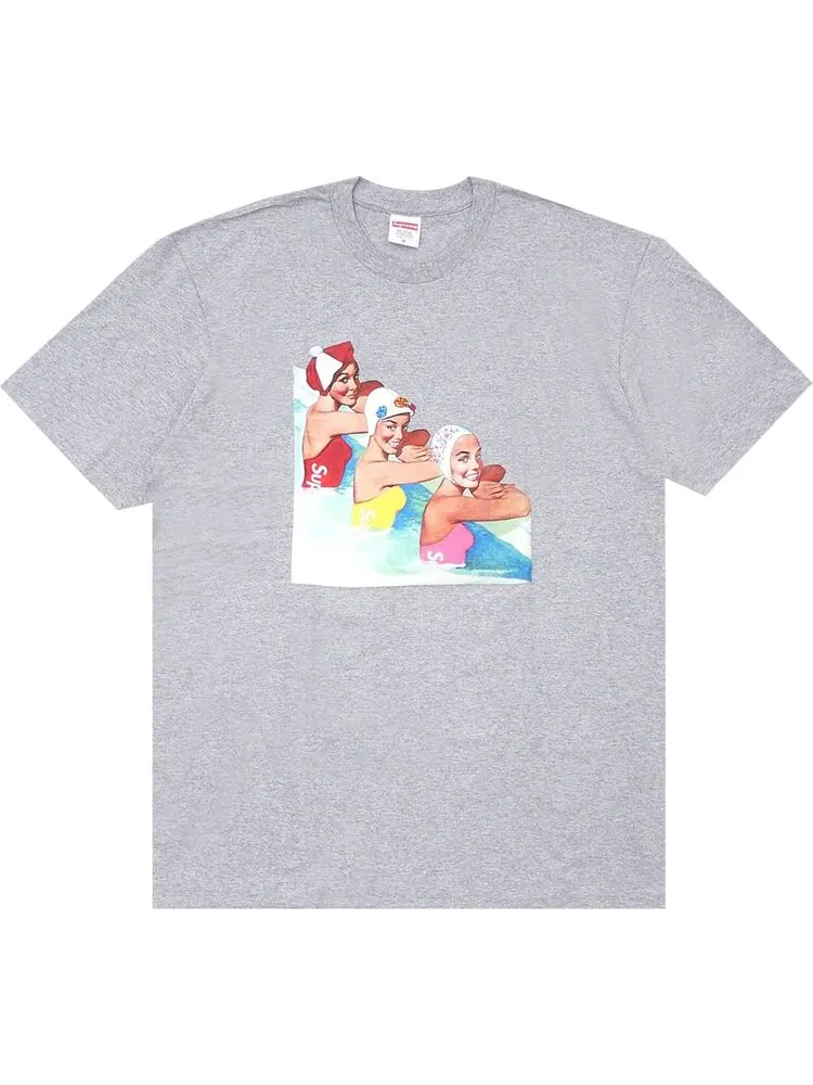Футболка Supreme Swimmers Tee 'Heather Grey' — изображение 1 из 1, серый