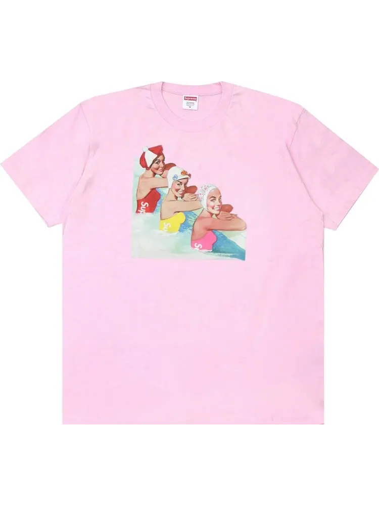 Футболка Supreme Swimmers Tee 'Light Pink' — изображение 1 из 1, розовый