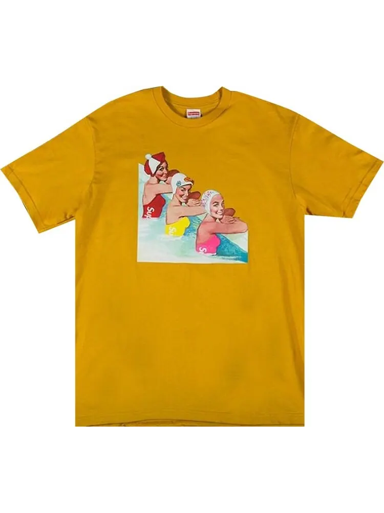 Футболка Supreme Swimmers Tee 'Mustard' — изображение 1 из 1, желтый