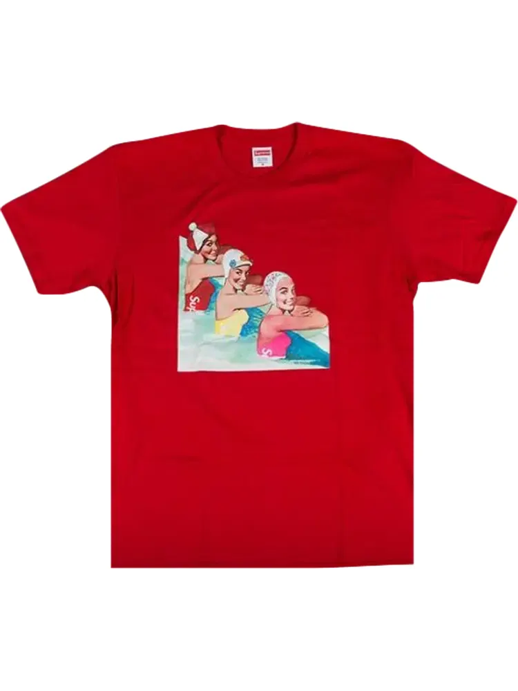 Футболка Supreme Swimmers T-Shirt 'Red' — изображение 1 из 1, красный