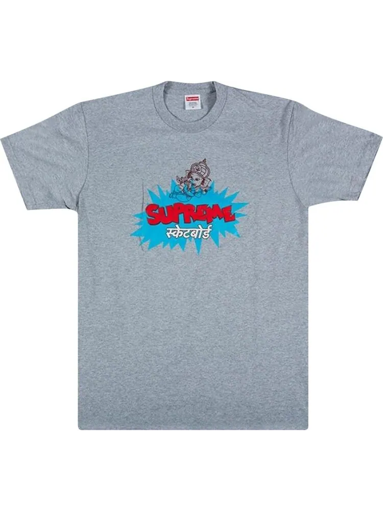 Футболка Supreme Ganesha Tee 'Heather Grey' — изображение 1 из 1, серый