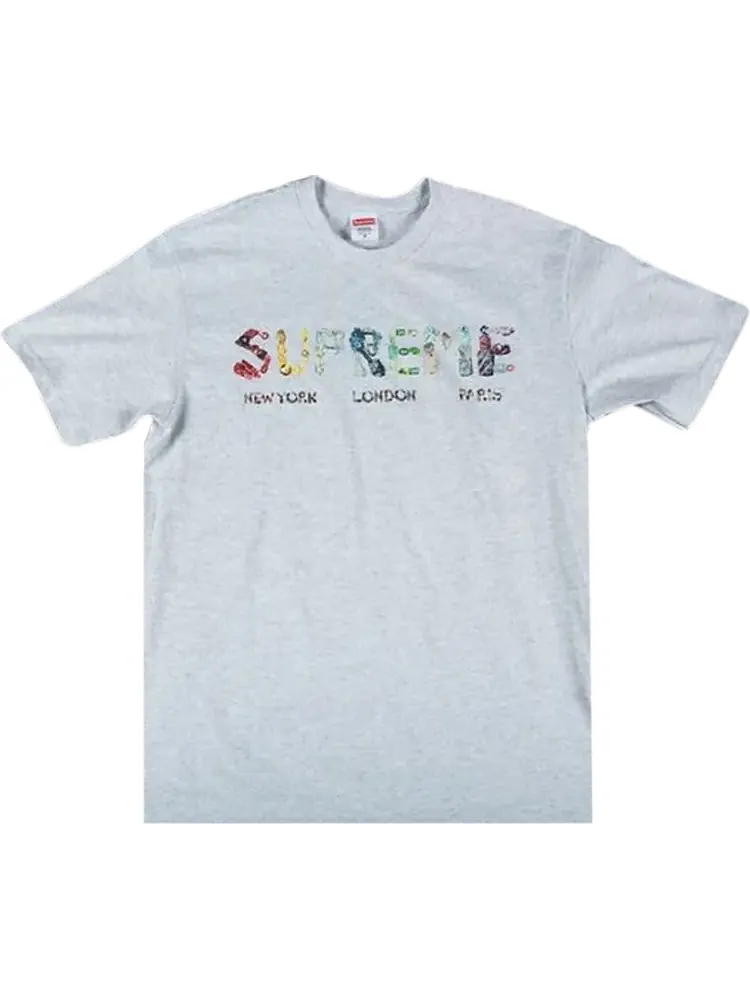 Футболка Supreme Crystals T-Shirt 'Ash Grey' — изображение 1 из 1, серый