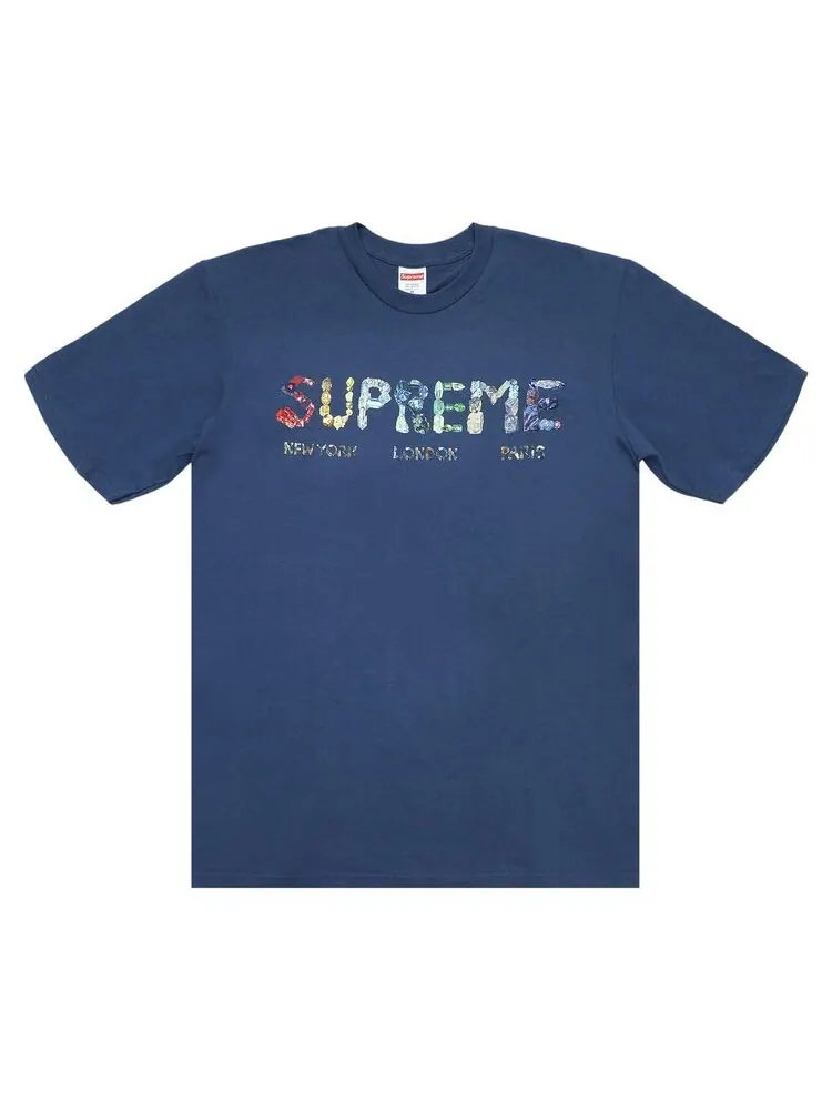 Футболка Supreme Crystals T-Shirt Slate — изображение 1 из 1, серый