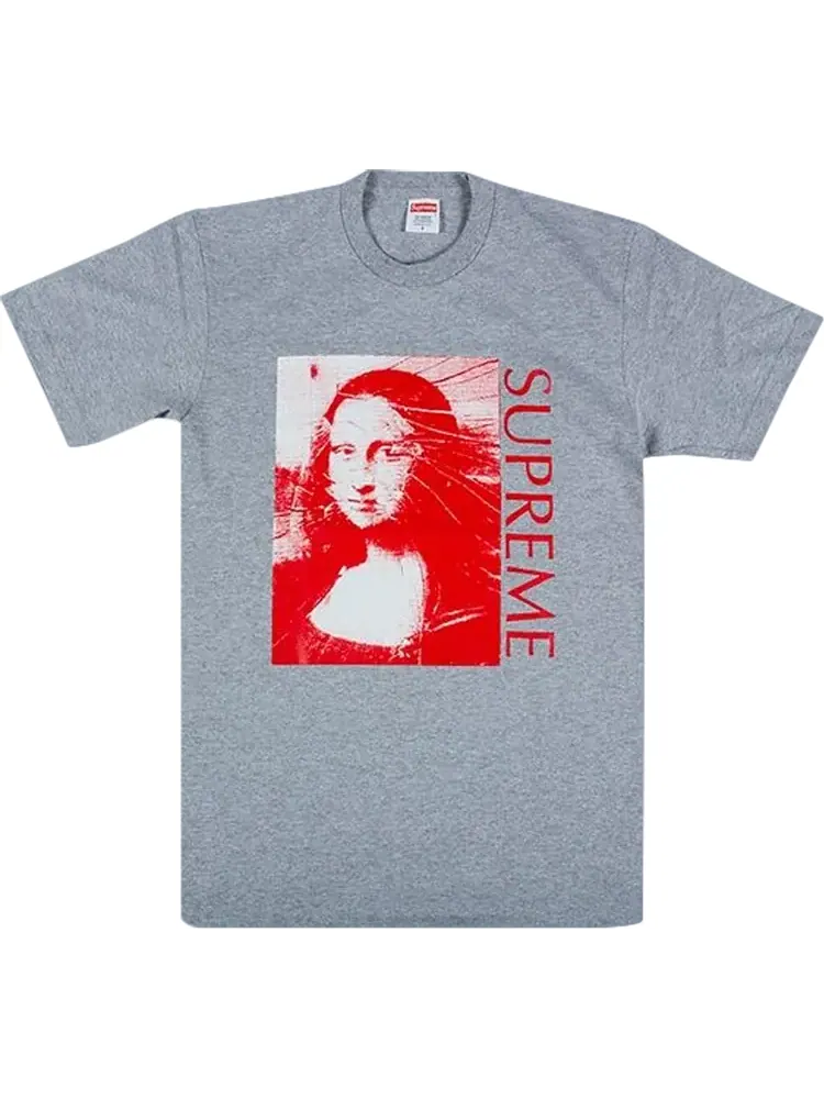 Футболка Supreme Mona Lisa T-Shirt 'Grey' — изображение 1 из 1, серый