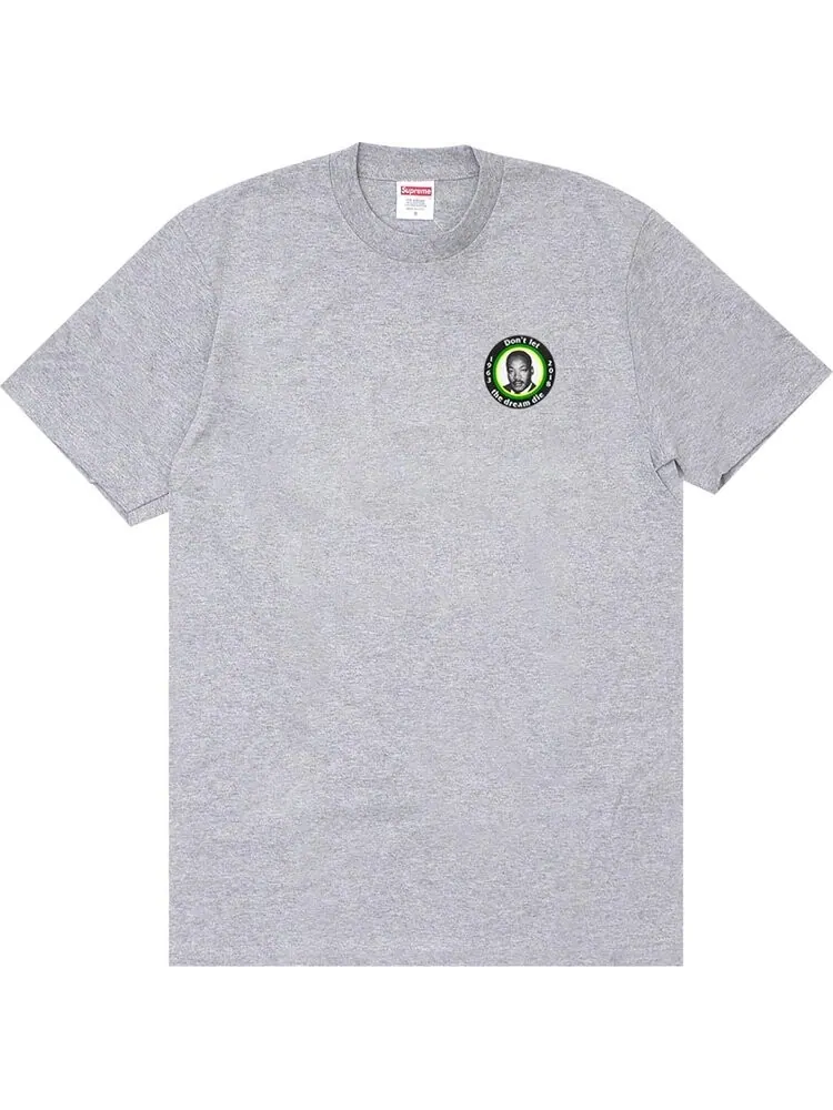 Футболка Supreme MLK Dream Tee 'Heather Grey' — изображение 1 из 1, серый