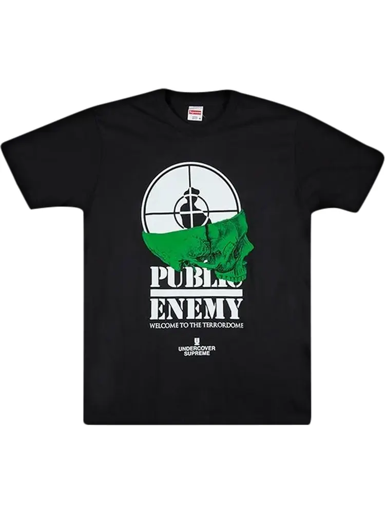 Футболка Supreme x Undercover x Public Enemy Terrordome T-Shirt 'Black' — изображение 1 из 1, черный