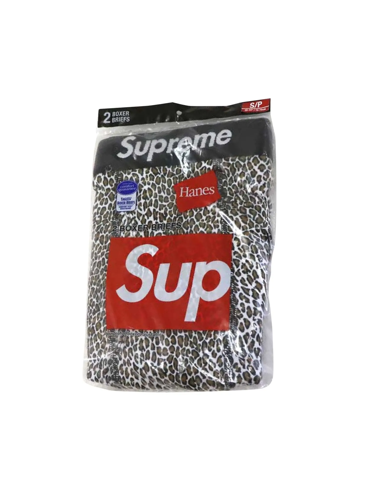 Боксеры Supreme x Hanes Leopard 2 предмета, коричневый/леопардовый — изображение 1 из 1