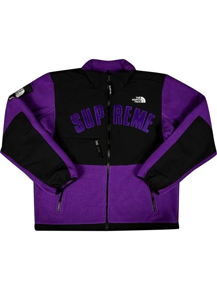 Куртка Supreme x The North Face Arc Logo Denali Fleece Jacket 'Purple' — изображение 1 из 1, фиолетовый