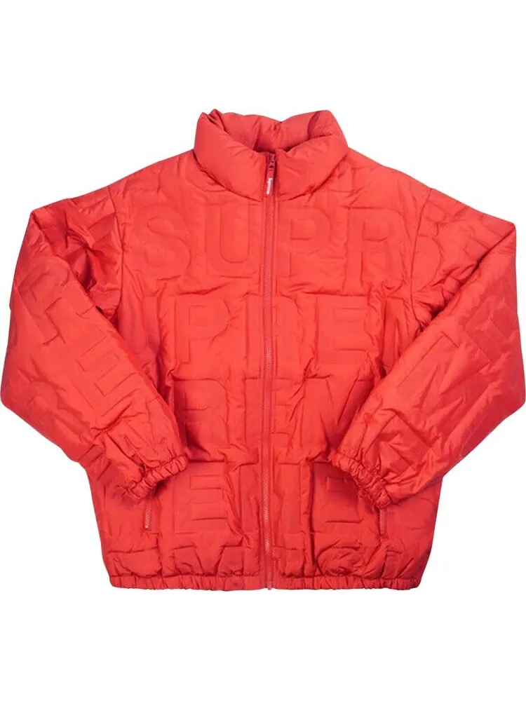 Куртка Supreme Bonded Logo Puffy Jacket 'Red' — изображение 1 из 1, красный