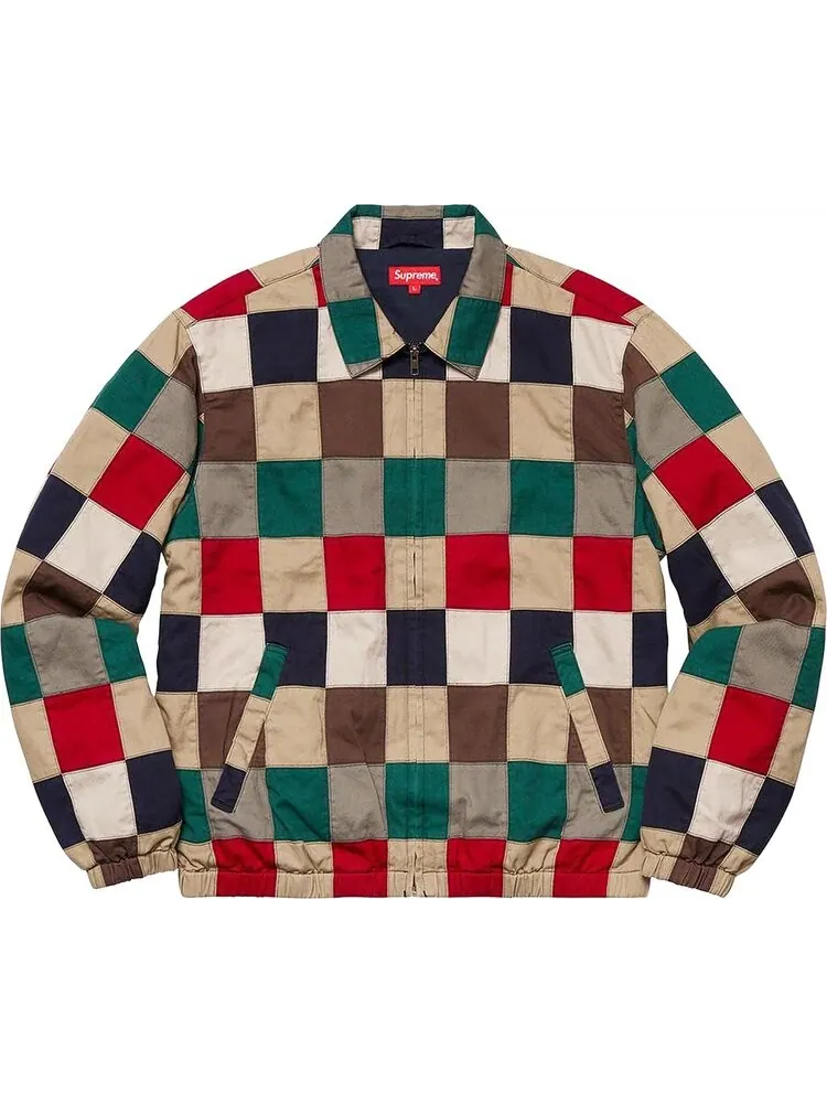 Куртка Supreme Patchwork Harrington Jacket 'Multicolor' — изображение 1 из 1, мульти