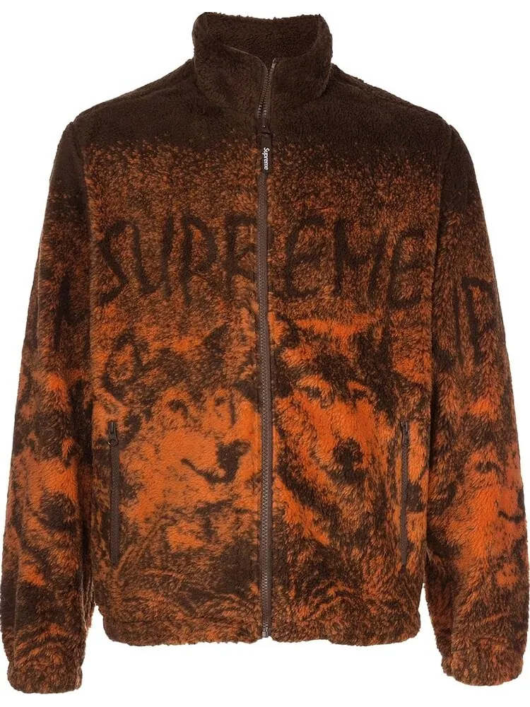Куртка Supreme Wolf Fleece Jacket 'Brown' — изображение 1 из 1, коричневый