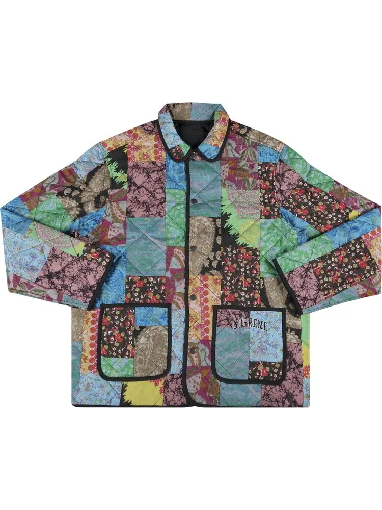 Куртка Supreme Reversible Patchwork Quilted Jacket 'Multi' — изображение 1 из 3, мульти