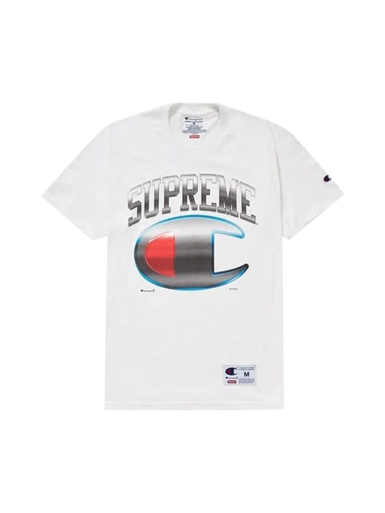 Футболка Supreme Champion Chrome Short-Sleeve Top 'White' — изображение 1 из 1, белый