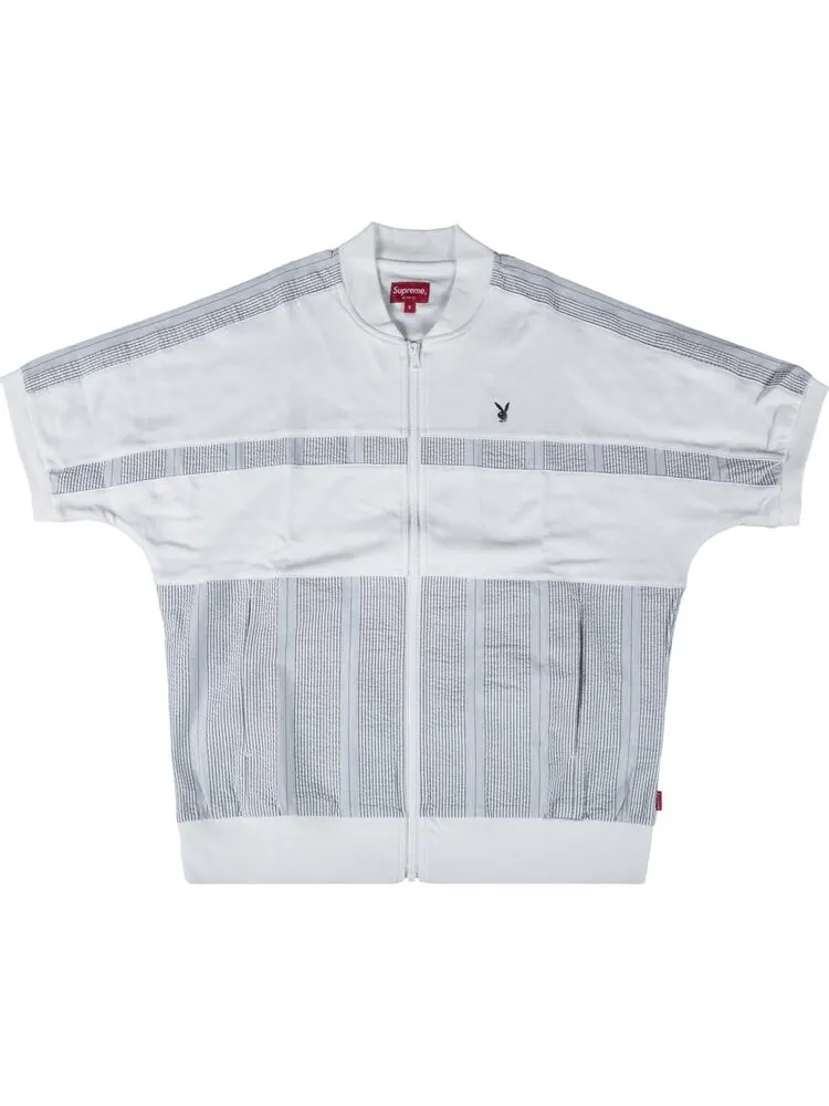 Топ Supreme x Playboy Leisure Zip Up Top 'White' — изображение 1 из 2, белый